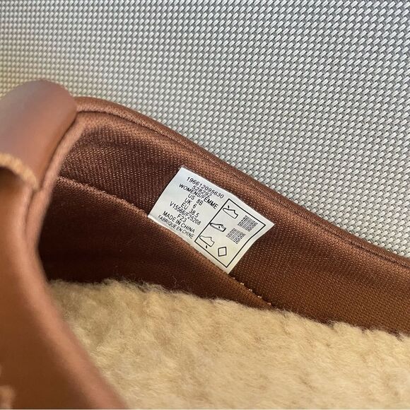 Lands’ End Fuzzy Leopard Print Clog Slipper Women’s Size 8B - Picture 7 of 8